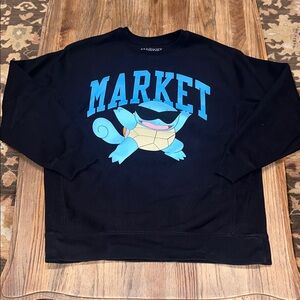 Market x Pokémon Squirtle Arc Chillin Crewneck Sweatshirt.